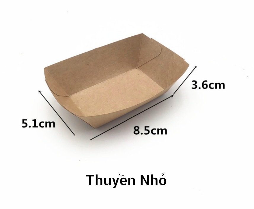 [HCM]50 Hộp thuyền kraft