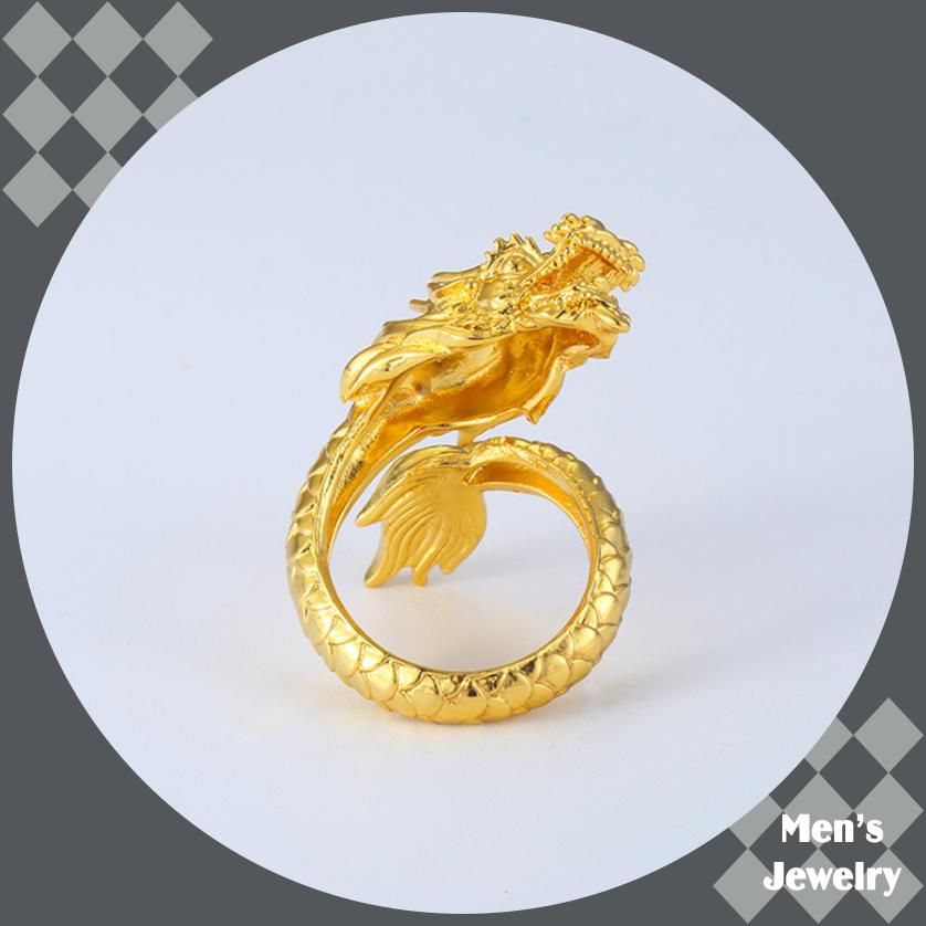 Nhẫn Nam Kim Long Mạ Vàng 24k MLMV