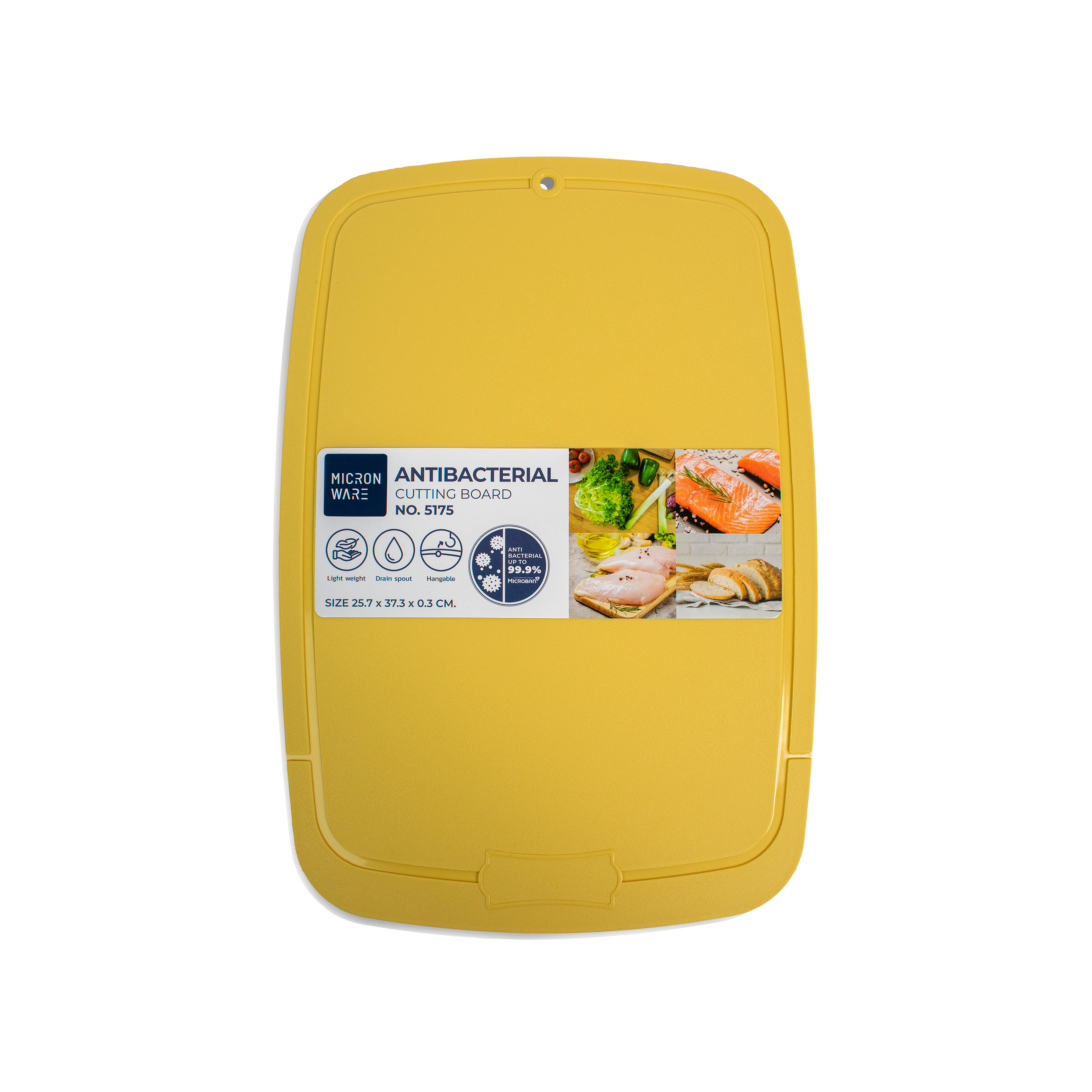 Micronware Antibacterial Super Thin Polypropylene Cutting Board for Kitchen Use