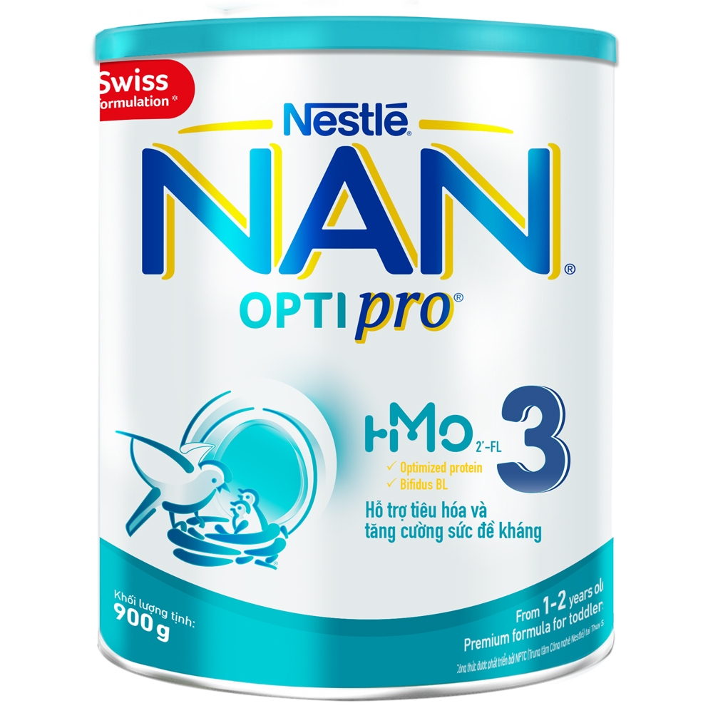 Sữa bột NAN Optipro PLUS HMO 3 (900g) (Lon)