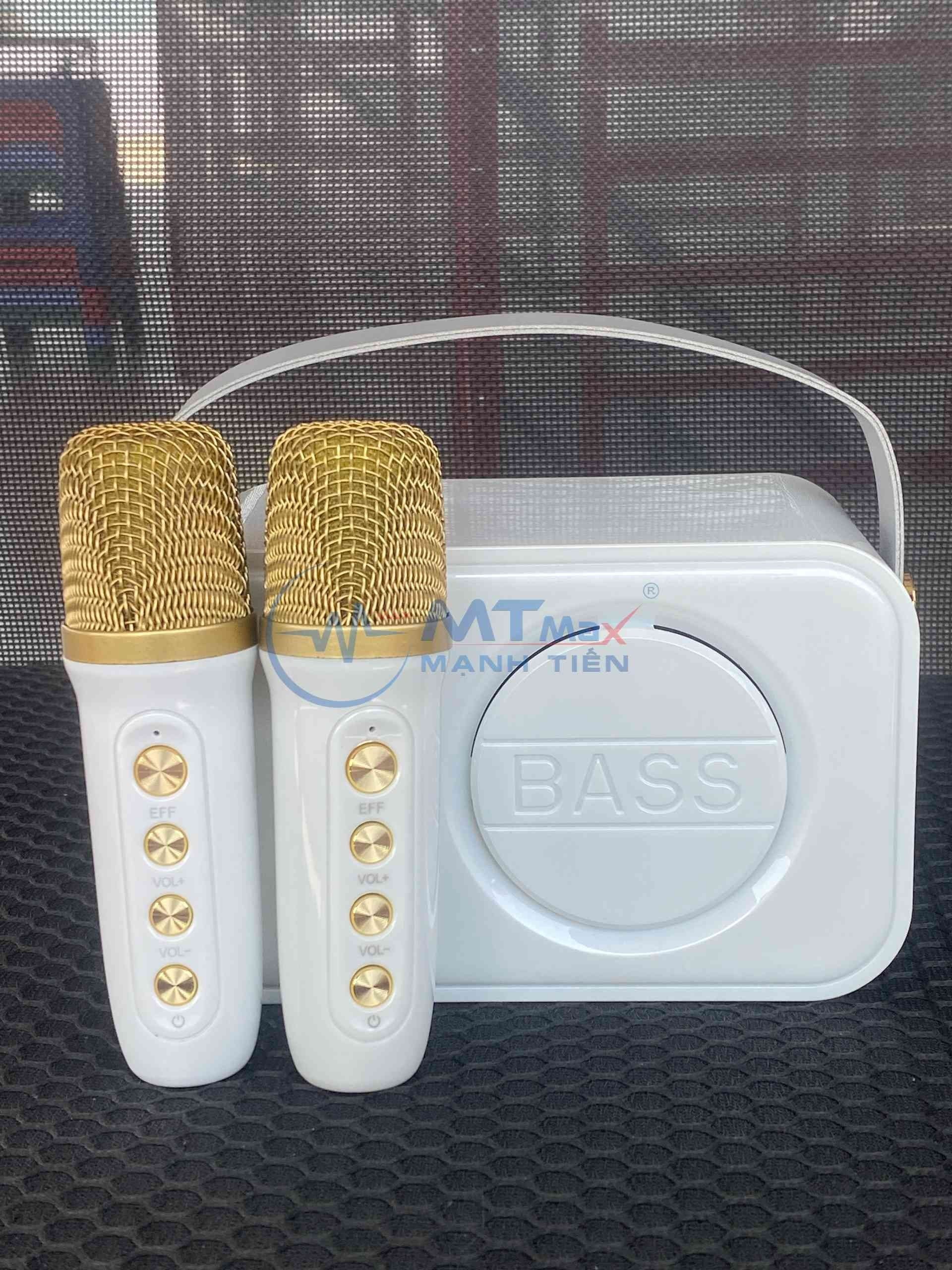 Loa Karaoke Bluetooth YS 105 YS 106 Kèm 2 Micro Không Dây Thiết Kế Sang Trọng Nhỏ Gọn, Hỗ Trợ Hiệu Ứng Âm Thanh Siêu Hay Trầm Ấm, Công Suất loa Lớn, Pin Siêu Khỏe Tiện Lợi, Dễ Sử Dụng. BH 6 Tháng nếu Lỗi Do Nhà Sản Xuât