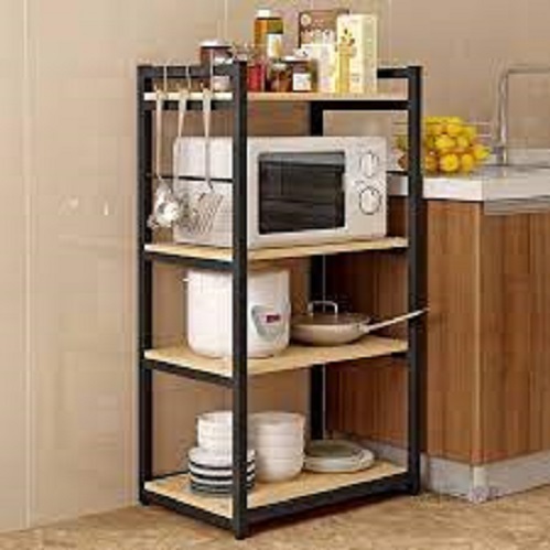 Kệ gỗ khung sắt 4 tầng
