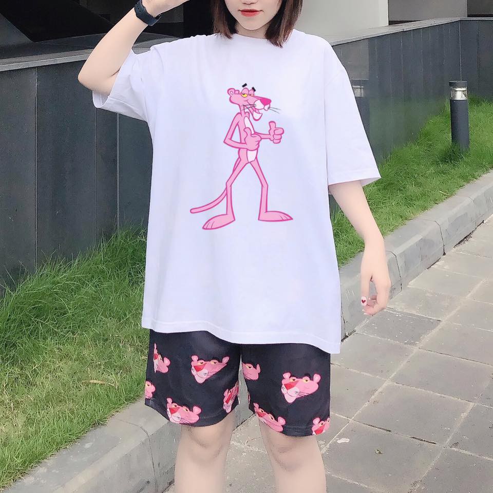 [HCM]Short Báo Hồng Pink Panther