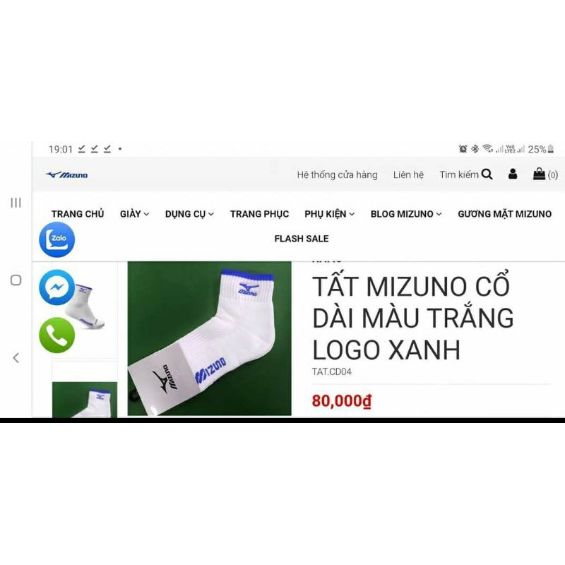 [CAM KẾT ĐỀN 1TR NẾU KO CHÍNH HÃNG] Tất đá bóng Mizuno