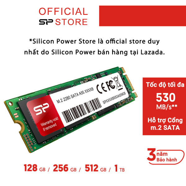 Ổ cứng SSD M.2 2280 SATA 3 Silicon Power 128GB / 256GB / 512GB / 1TB  Bảo hành 3 năm