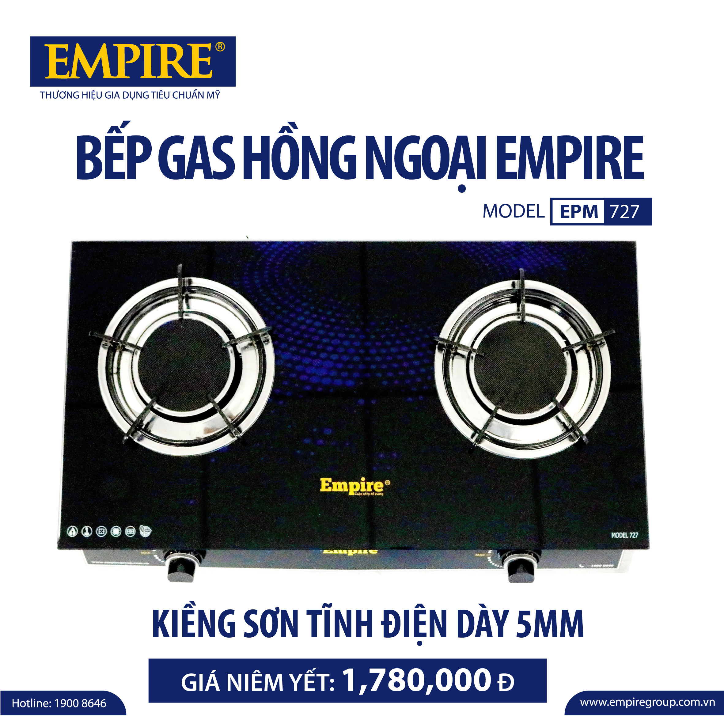 BẾP GAS HỒNG NGOẠI EMPIRE