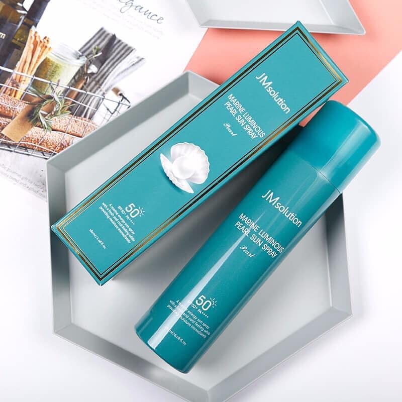 Xịt chống nắng jm solution spf 50 dạng phun sương dưỡng trắng da 180ml