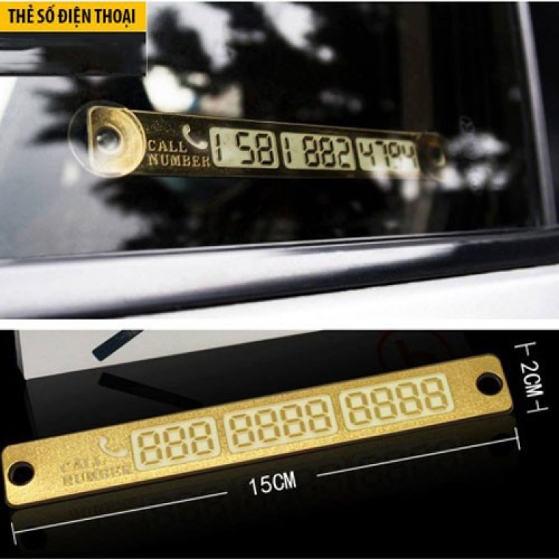 Thẻ Đỗ Xe Thông Minh Ô Tô Hiển Thị Số Điện Thoại