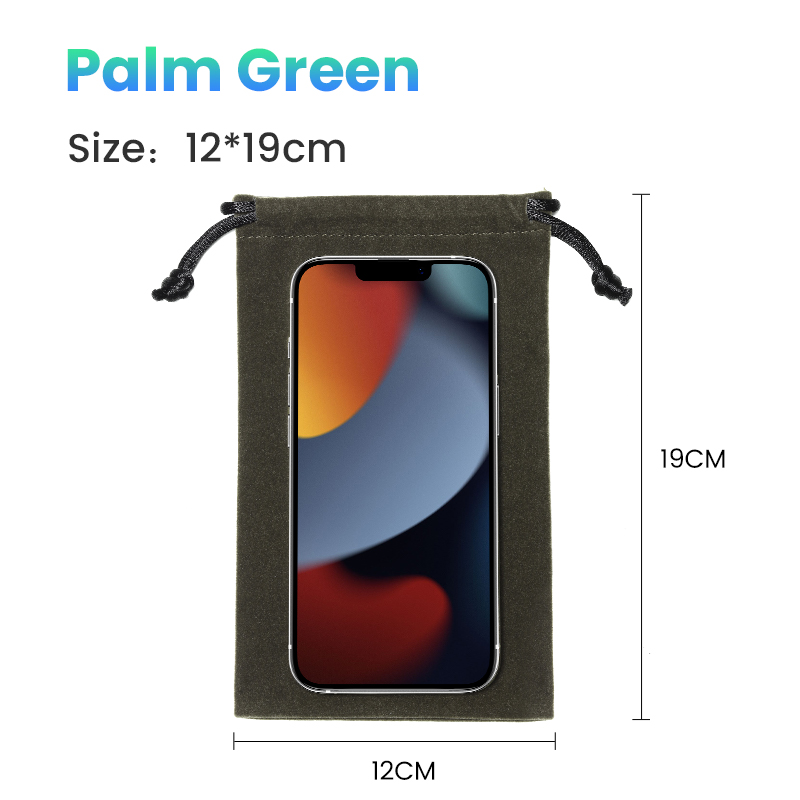 UGREEN 1pc Pouch Bag for Power Bank Flannel Bag Mobile Phone Accessories Portable Waterproof Drawstring Protection Bag