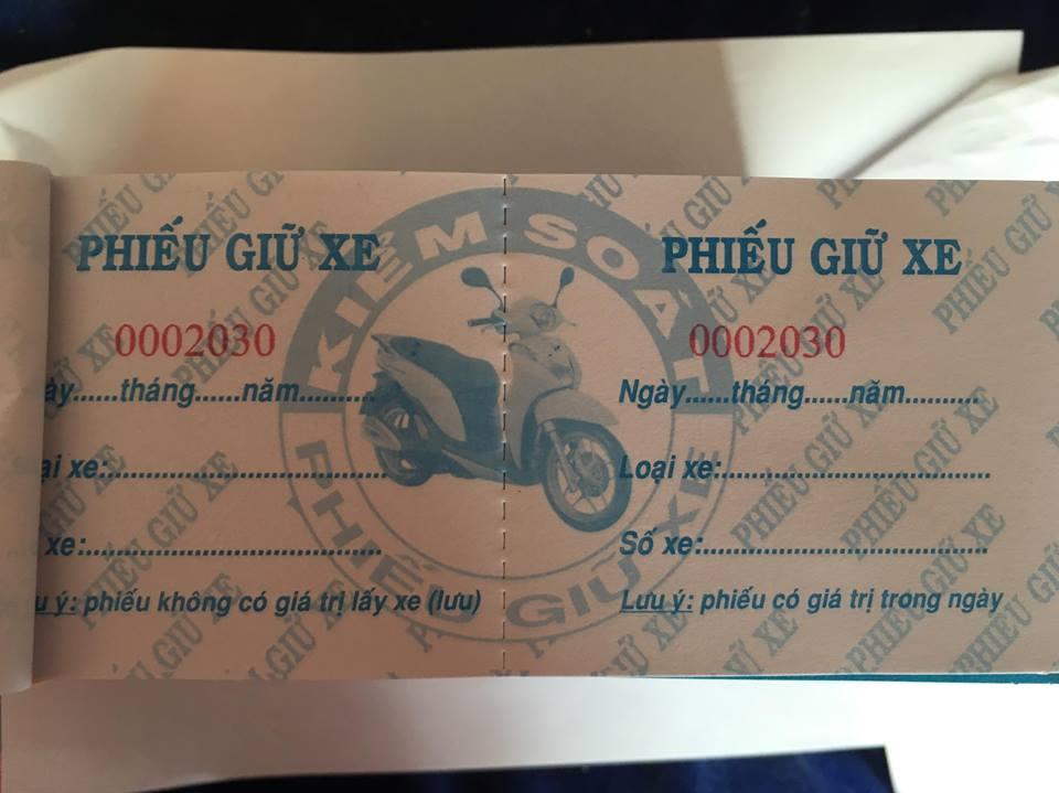 10 cùi phiếu giữ xe in sẵn