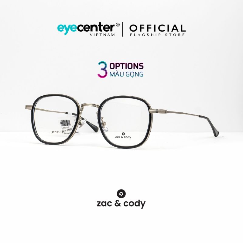 Giá bán Gọng kính cận nam nữ #KENDRICK chính hãng ZAC & CODY kim loại chống gỉ cao cấp nhập khẩu by Eye Center Vietnam