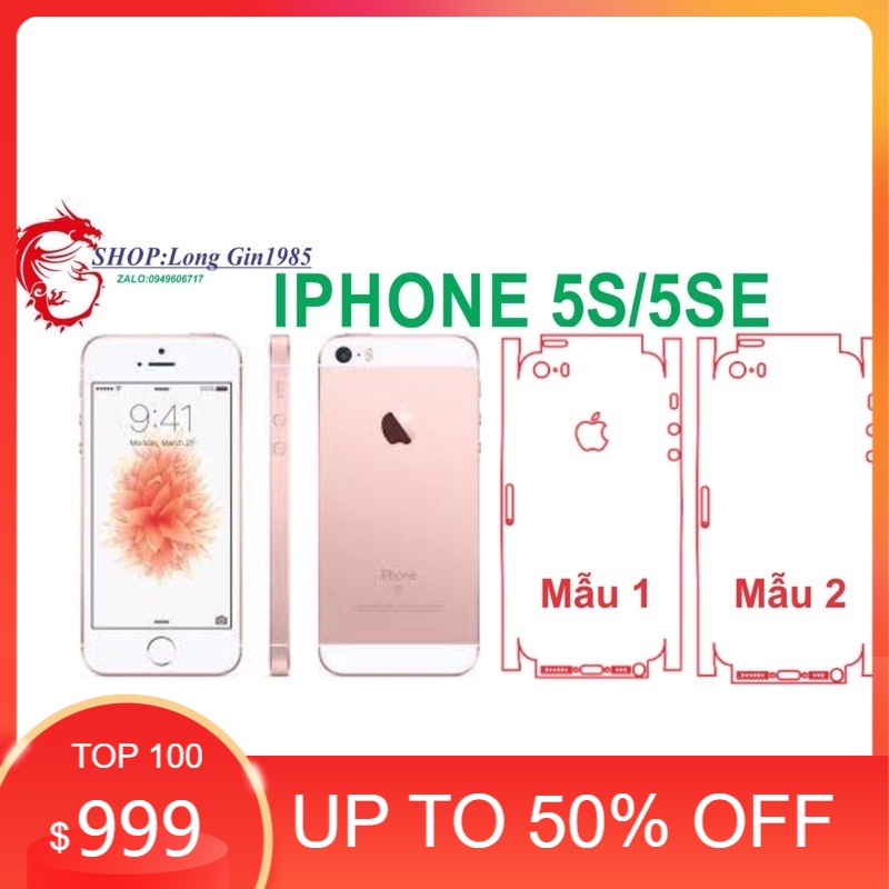 IPhone 5s,5se miếng dán Ppf mặt sau chống va đập