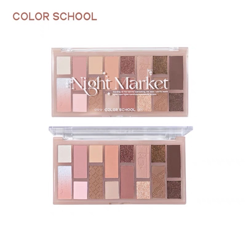 [COLOR SCHOOL] Bảng mắt 16 ô Color School Night Market (CS039)