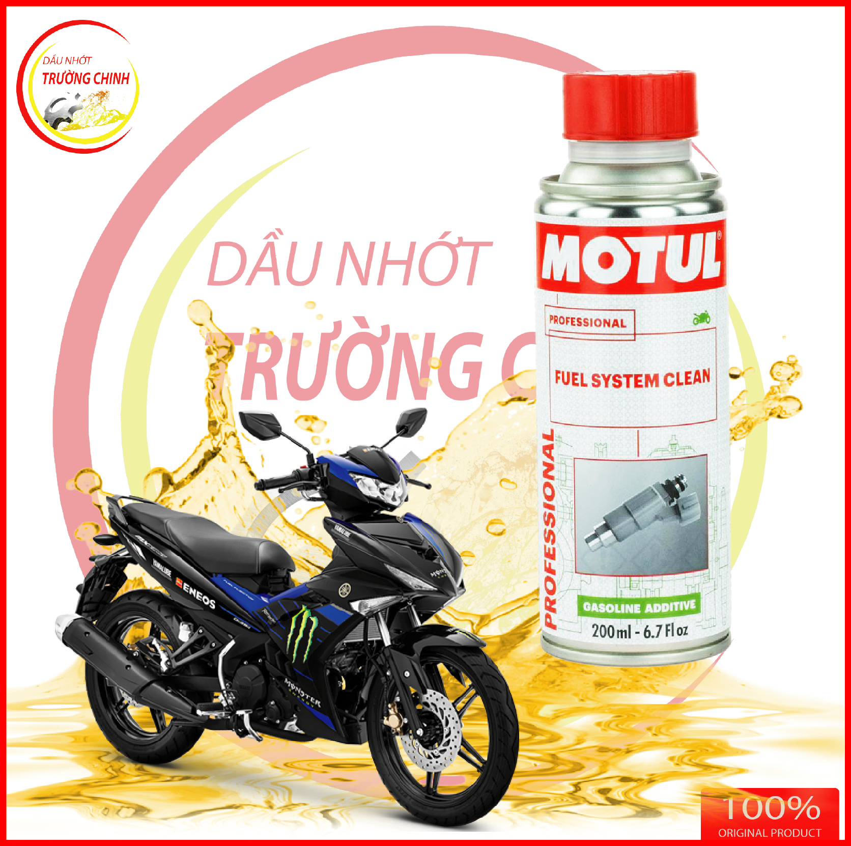 Dung dịch Vệ sinh động cơ Motul Engine Clean Moto 200ML