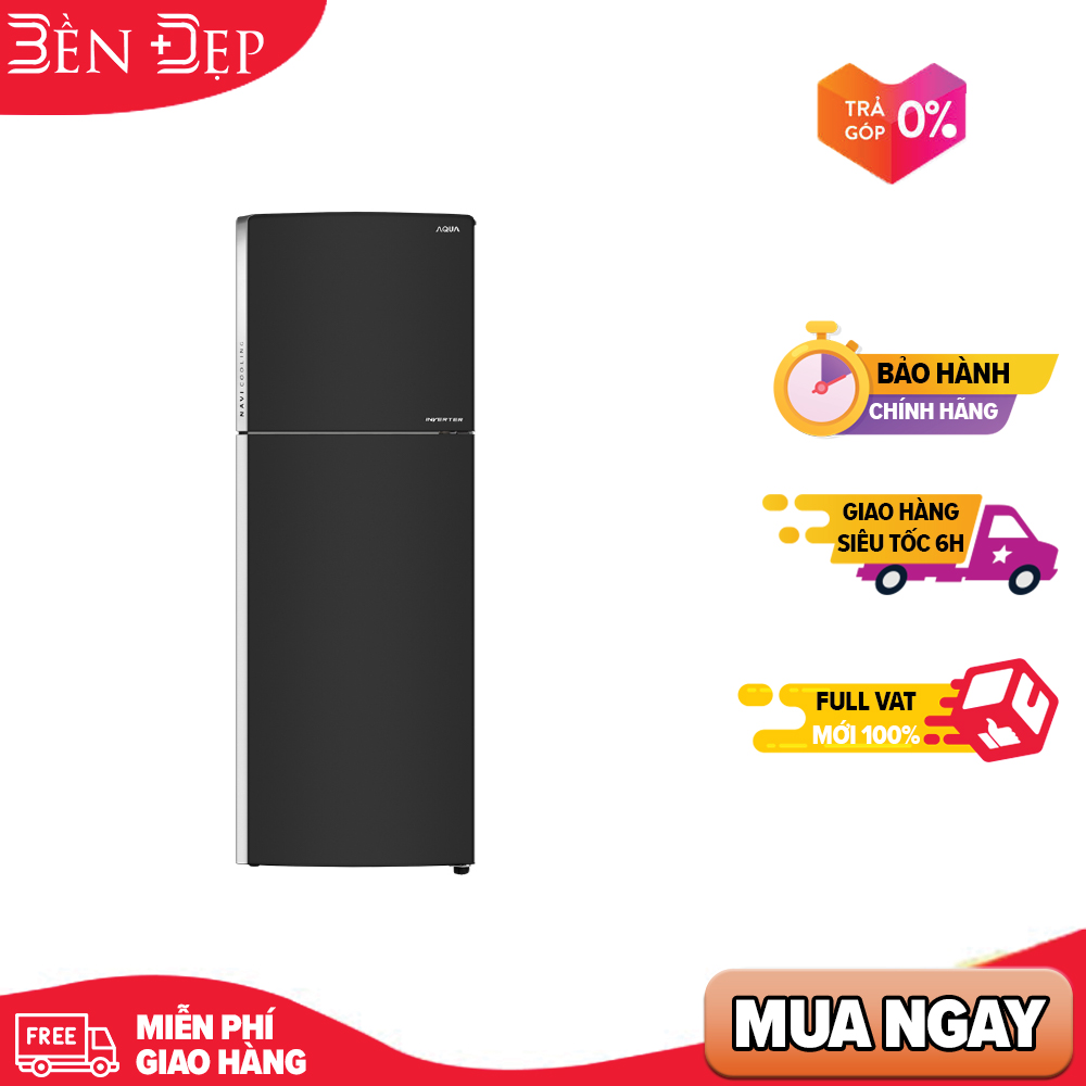 [TRẢ GÓP 0%] Tủ lạnh LG Inverter 264 lít GV-D262BL (Giá áp dụng giao tại HN, HCM& các tỉnh liên hệ shop)