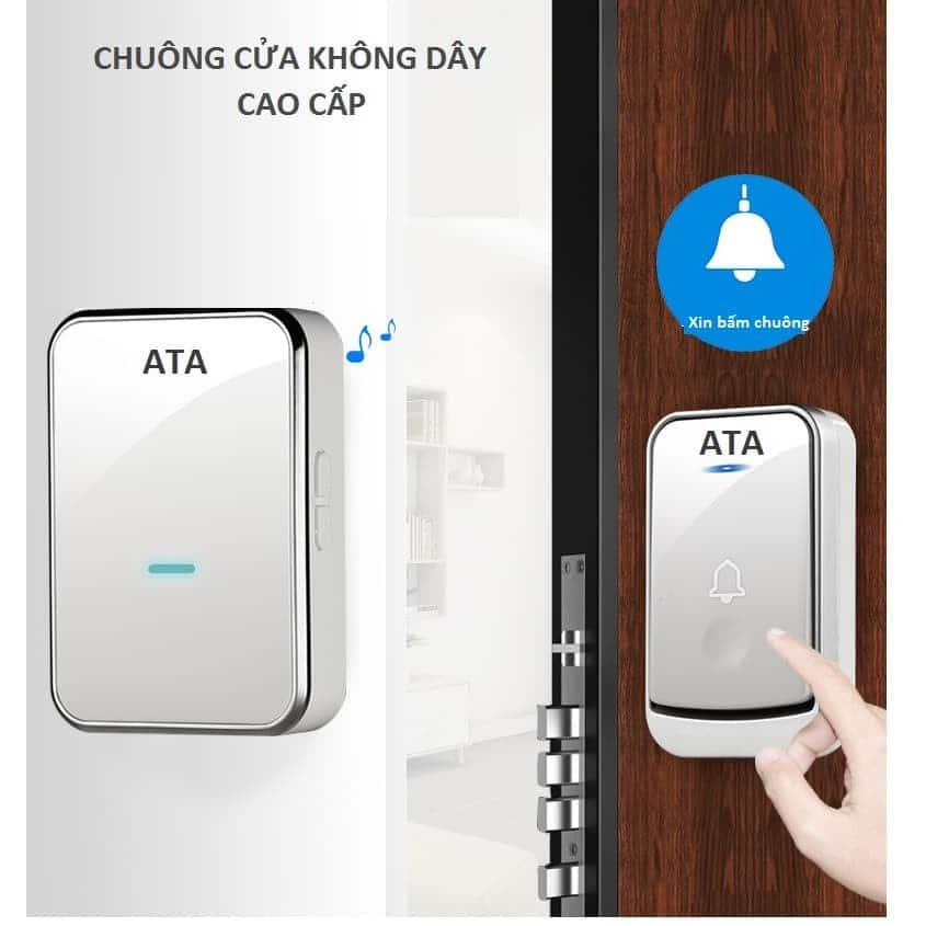 CHUÔNG CỬA KHÔNG DÂY CAO CẤP ATA (AT - 913M)