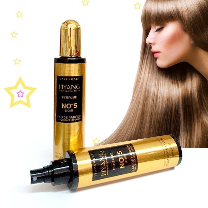 Xịt dưỡng tóc hương nước hoa Liyang No5 Xịt dưỡng tóc Xịt dưỡng tóc hương nước hoa phục hồi tóc hư tổn xịt dưỡng tóc NO5
