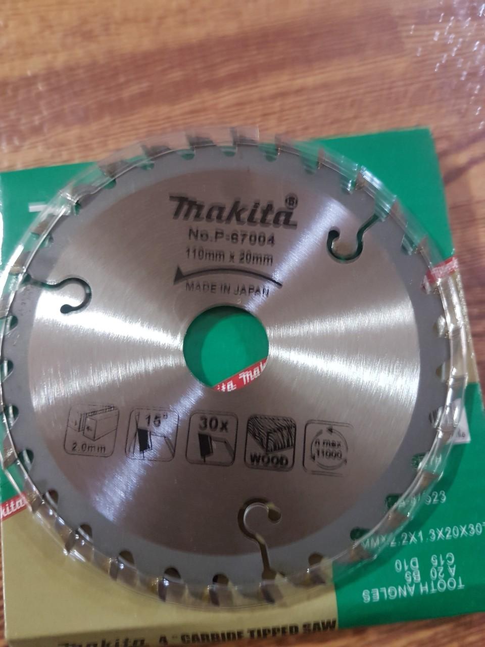 2 chiếc Lưỡi cưa cắt gỗ Makita 110mm