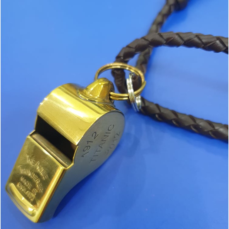 Dây Còi Đeo Cổ Bằng Da neck Leather Lanyard 107