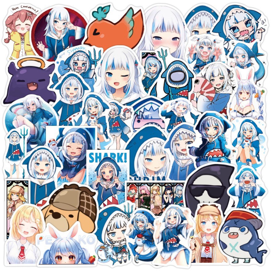 Set 30-60 Sticker Gawr Gura - Hololive