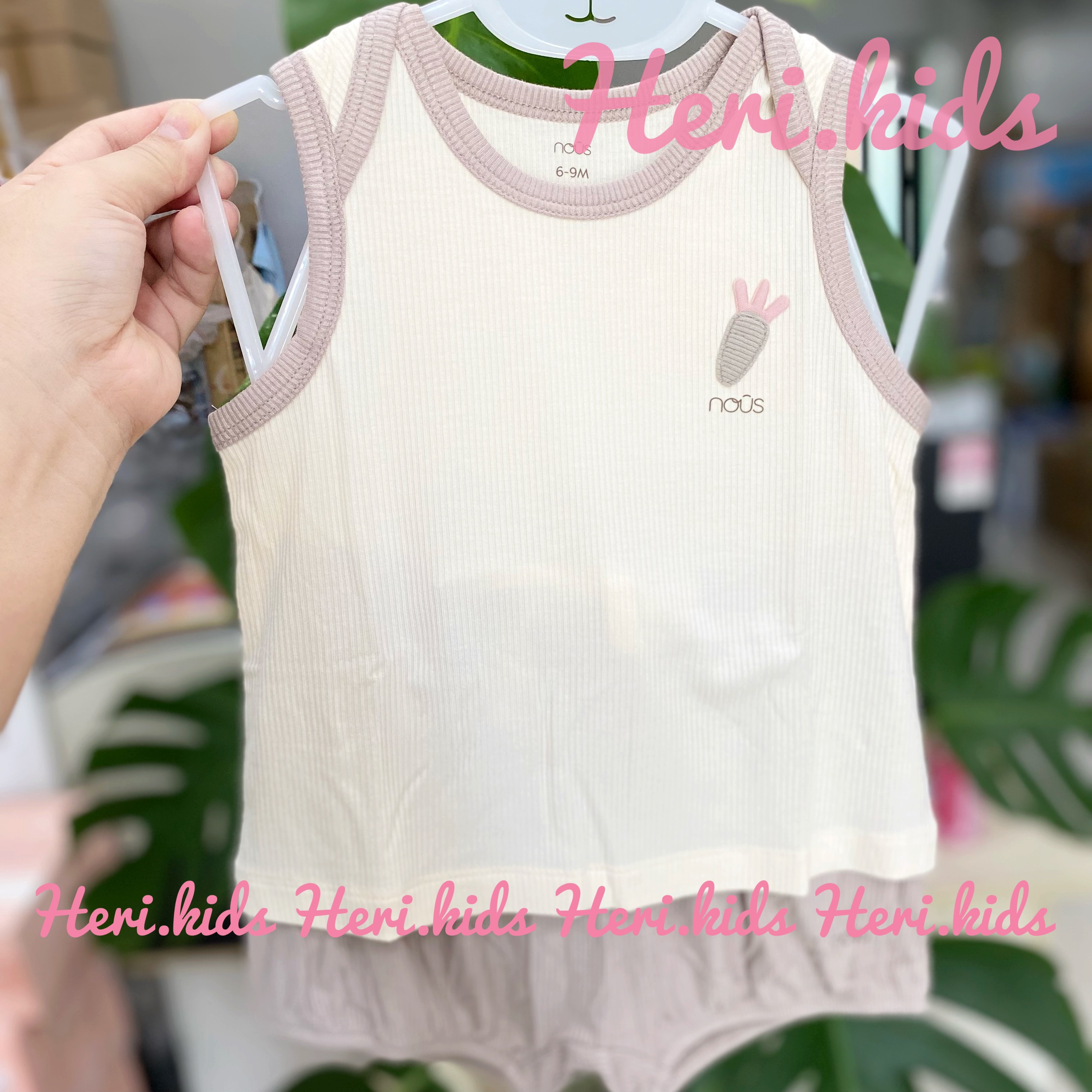 Bộ ba lỗ Nous cho bé 6m - 24m