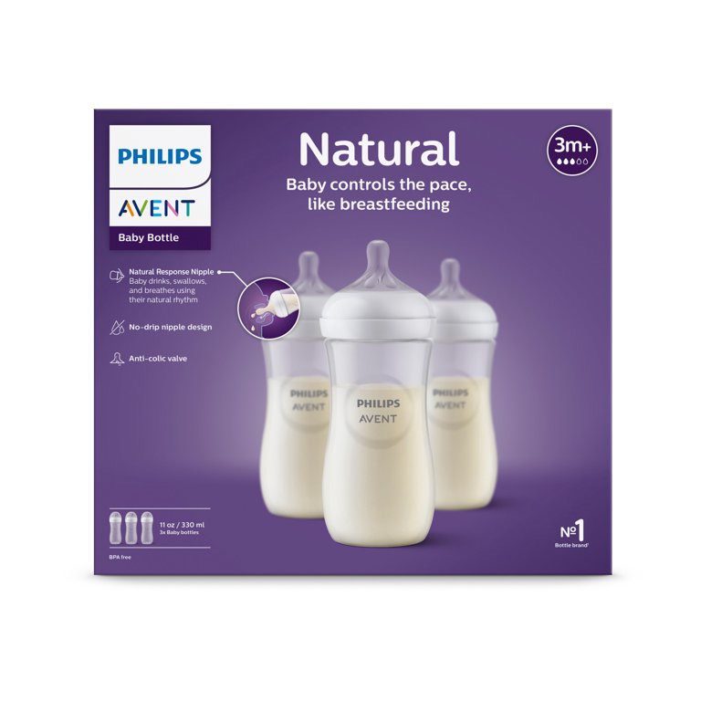 [Núm tùy chọn] Bình sữa Philips AVENT Natural 125-260-330ml mẫu mới