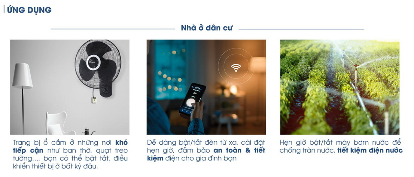 Ổ cắm Wifi rạng đông 16A có hẹn giờ