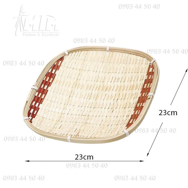 mẹt tre| đĩa tre trang trí đồ ăn, chụp hình