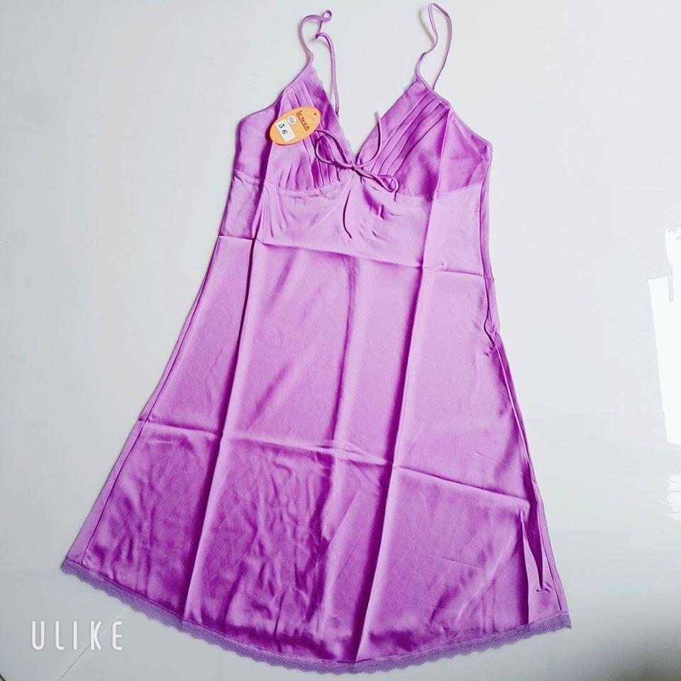 ĐẦM NGỦ LỤA SATIN SEXY HÀNG CAO CẤP SIZE DƯỚI 50KG (CÓ VIDEO)