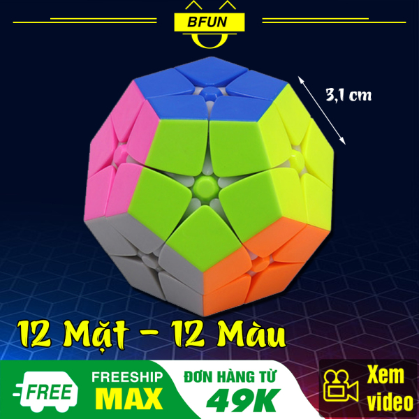 Rubik MEGAMINX 2x2 KHÔNG VIỀN Loại Xịn - Khối Rubik 12 Mặt Xoay Trơn, Rubik Biến Thể, Rubik Megaminx Biến Thể, Đồ Chơi Trẻ Em BFUN (Shop Có Bán Rubik 2x2, Rubik Tam Giác, Rubik 3x3 Giá Rẻ))