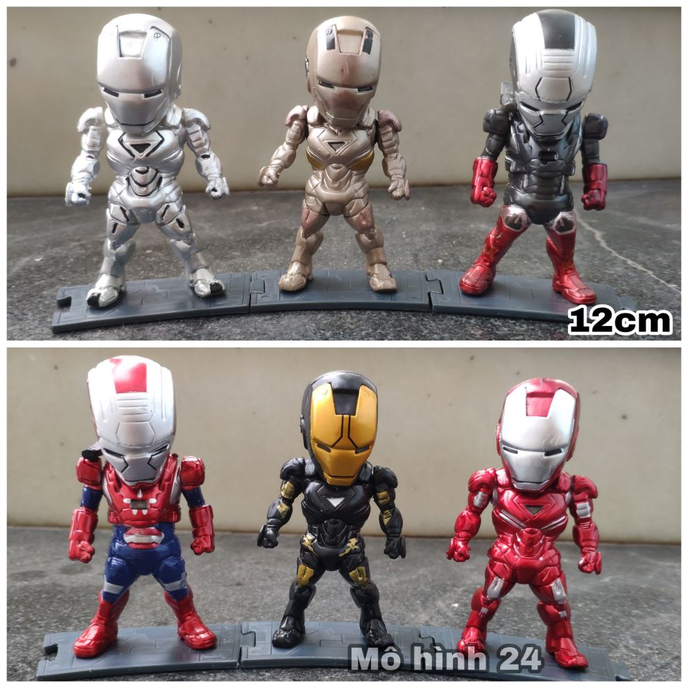 MÔ hình cao cấp Iron Man Đồ chơi figure chibi Marvel Ironman Người sắt MK Tony  Stark avenger  Lazadavn