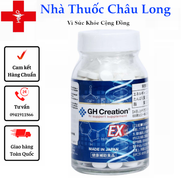 Viên Uống Hỗ Trợ Tăng Chiều Cao Nhật Bản GH Creation EX 270 viên - hỗ trợ phát triển chiều cao cho cả nam và nữ-Mới giá rẻ