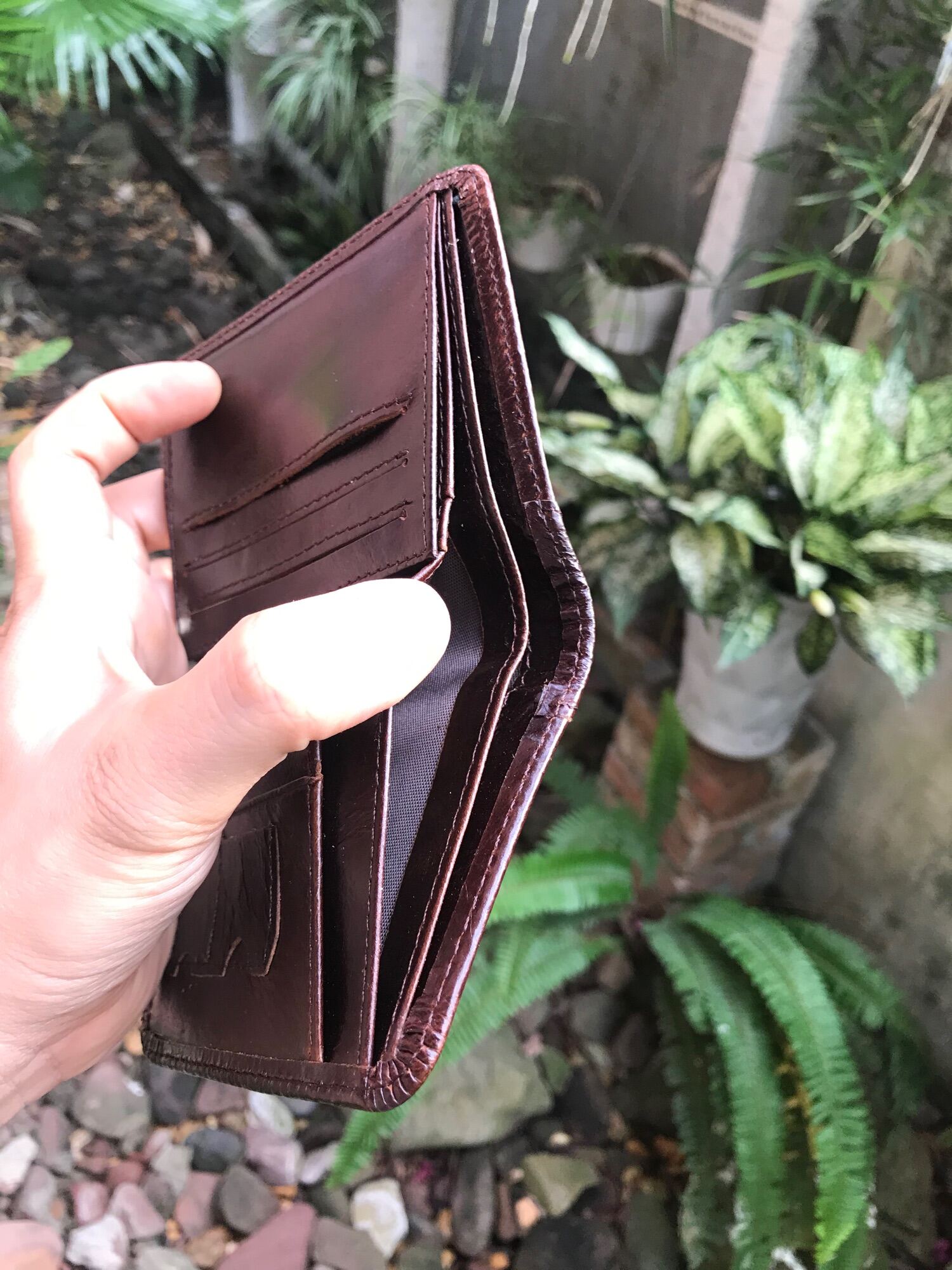 Ví, bóp đứng da bò nguyên miếng