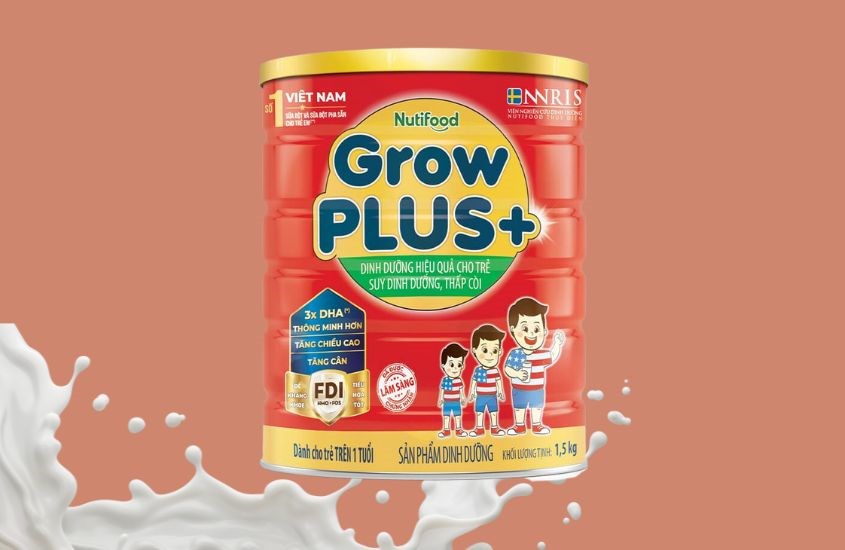 Sữa Nutifood Grow+ đỏ 1.5kg date 9/25