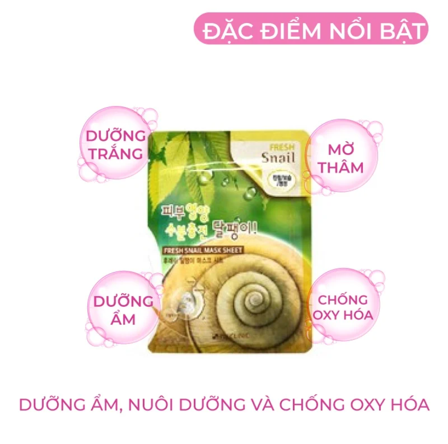 Gói 10 Miếng Mặt Nạ Dưỡng Da 3w Clinic Fresh Mask Sheet 23ml