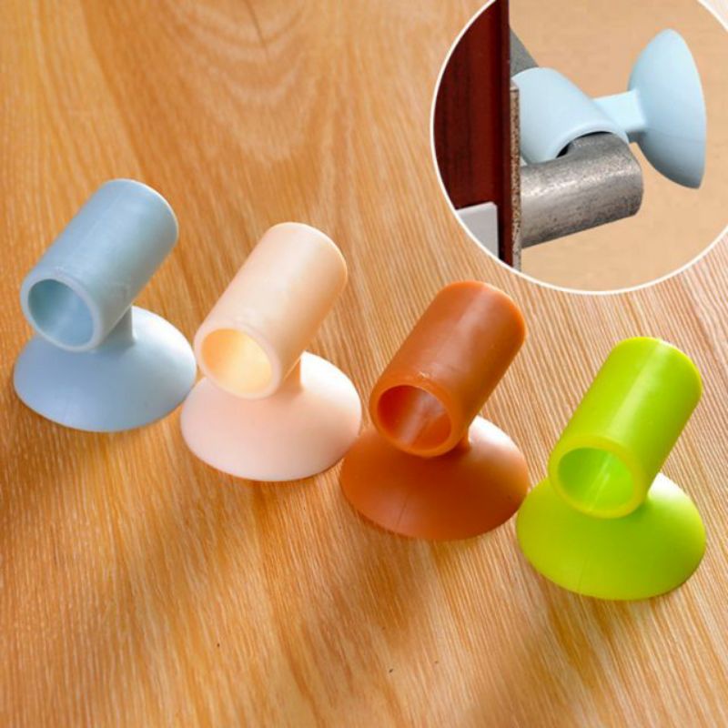 Dụng cụ hít giữ cửa silicon chống va đập