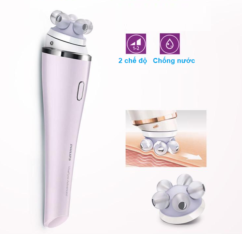 Máy rửa và massage mặt Philips VisaPure Advanced SC5340