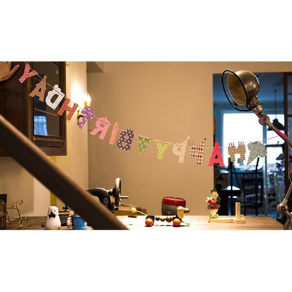 [HCM]Dây Cờ trang trí Sinh Nhật Happy Birthday