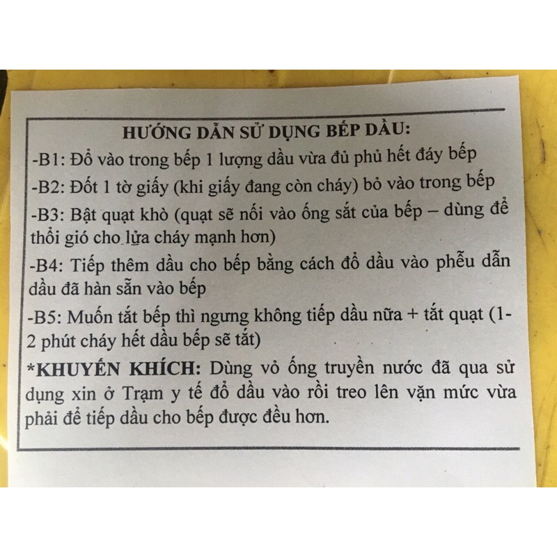 Bếp Đốt dầu thải/ Lủa Xanh / Không Khói/ giá rẻ