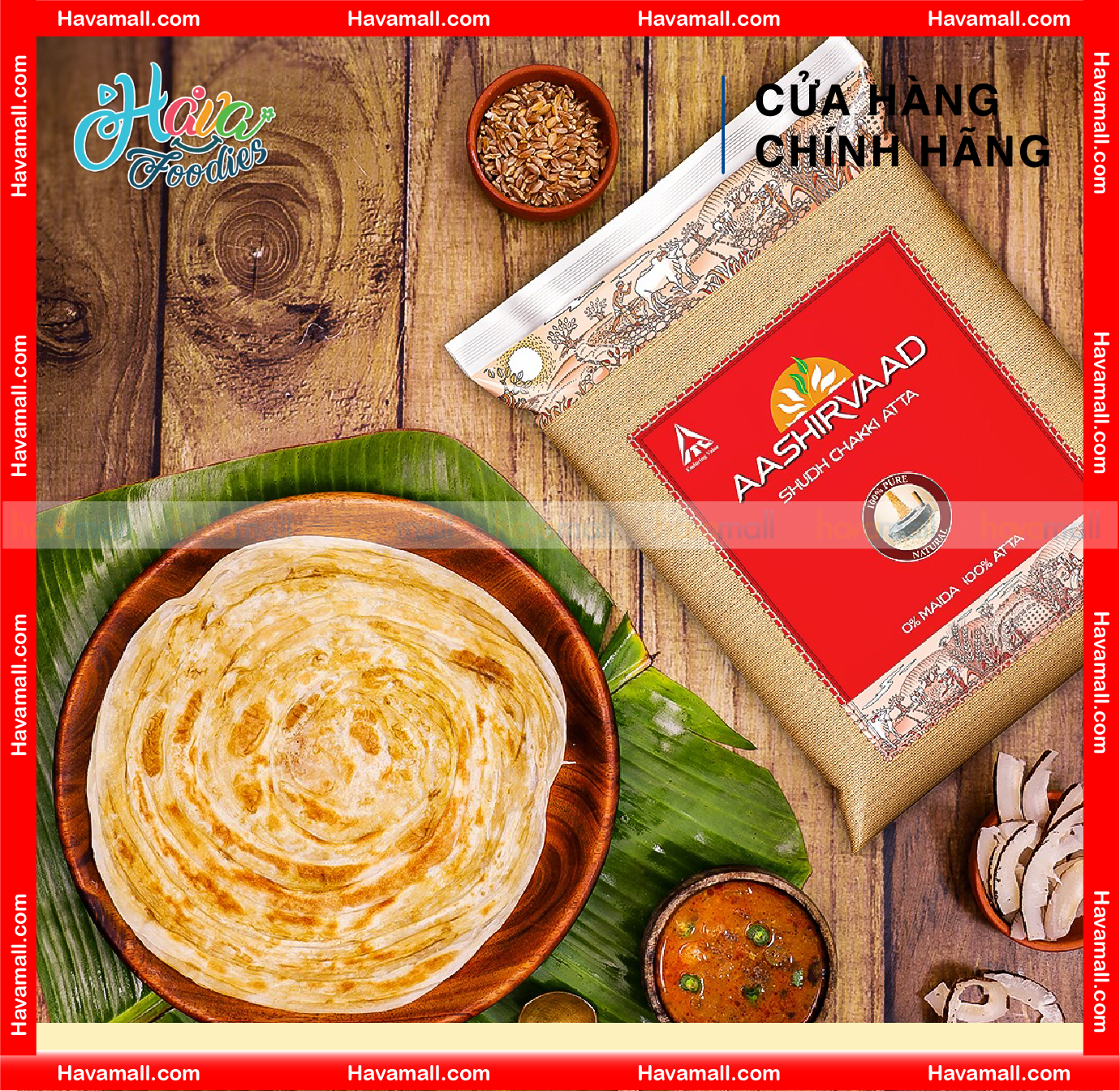 Bột Mì Nguyên Cám Atta 1kg
