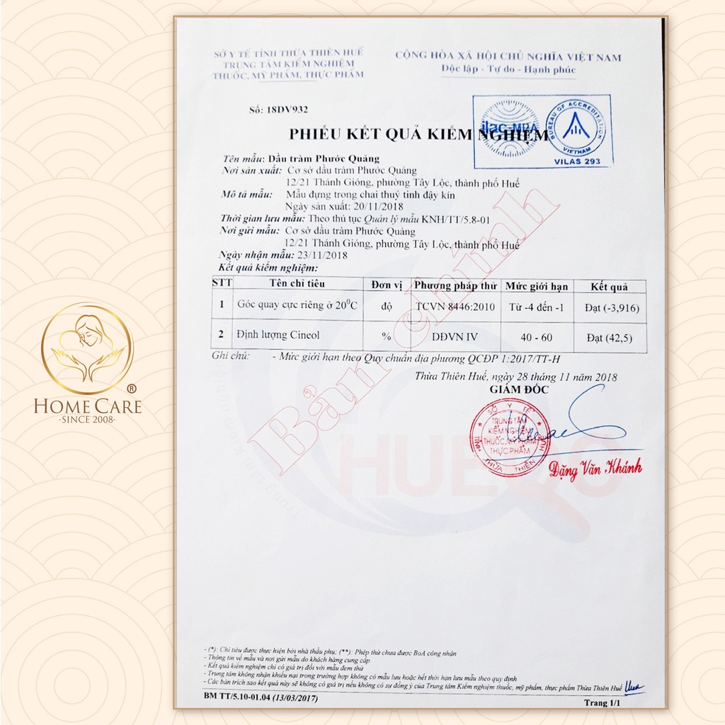 HOMECARE _ Tinh Dầu Tràm Nguyên Chất 30ml
