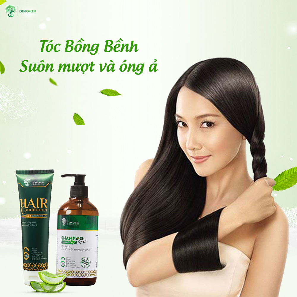 Combo Gội Xả Hữu Cơ GENGREEN