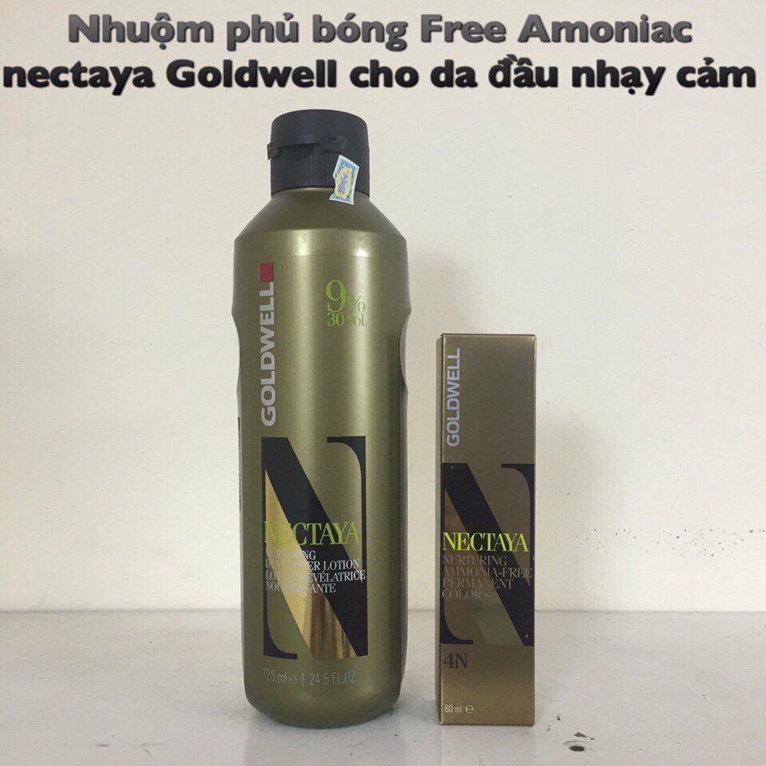 [HCM]Combo thuốc nhuộm tóc oxy Nectaya Goldwell Free Amoniac 60ml/725ml