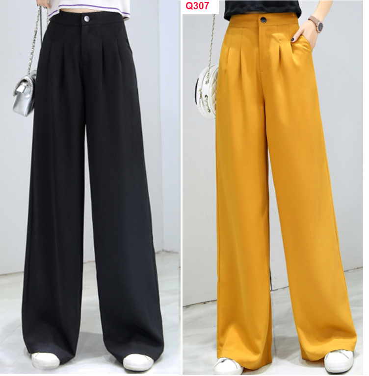 Q307- Quần ống rộng dài