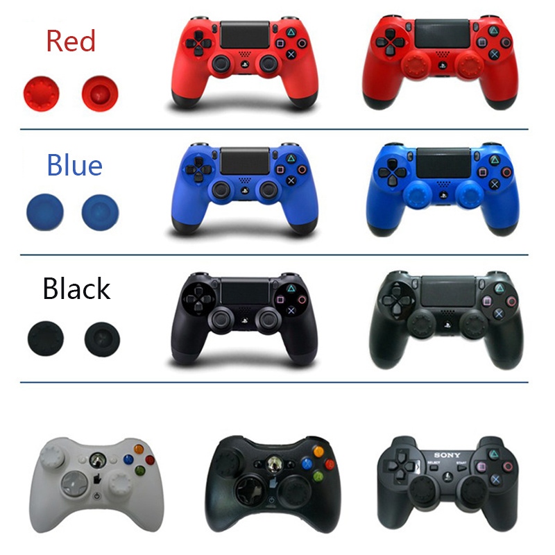 【YF】 12pcs/lot Silicone Stick Caps Case For 4/PS4/PS3/PS5/Xbox360/Xbox One/Switch Gamepad Controller Accessories
