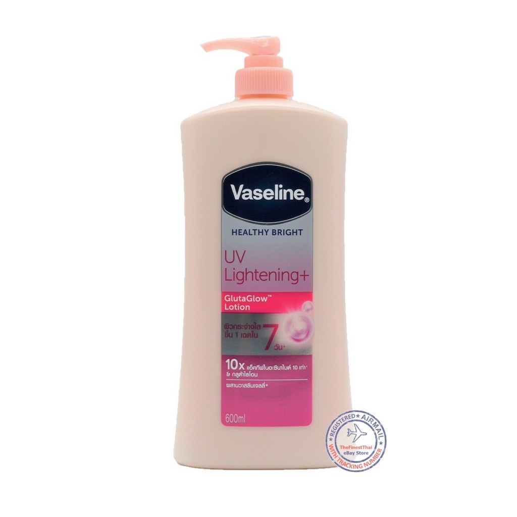 Vaseline dưỡng thể trắng da tác động 10x có chống nắng UV Thái Lan 320 và 500ml
