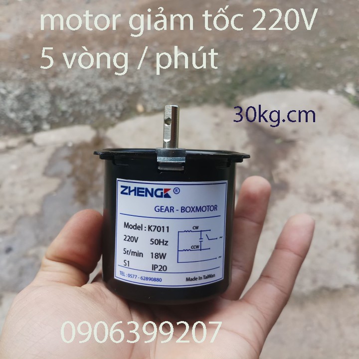 Motor giảm tốc 220v - motor giảm tốc 5 rpm