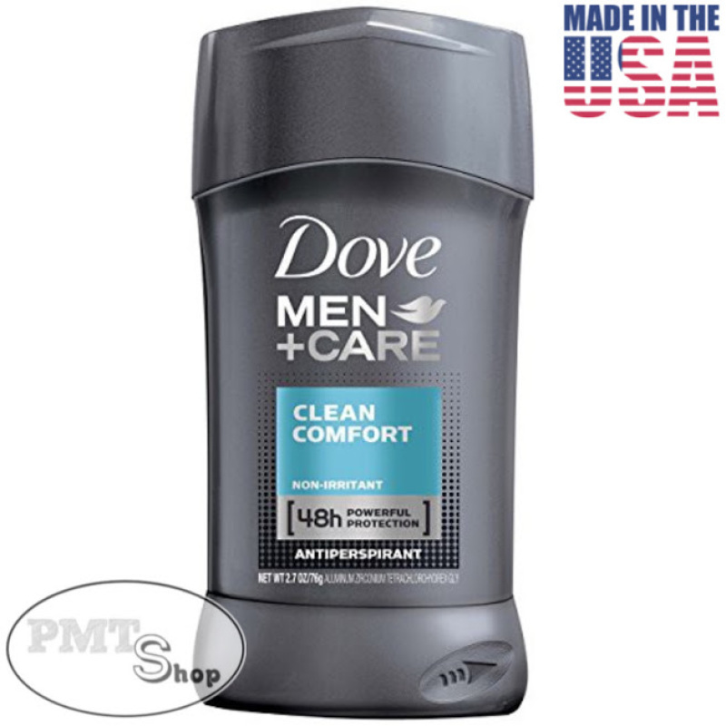 [USA] Lăn sáp khử mùi nam Dove Men +Care Clean Comfort 76g (sáp trắng) ngăn mồ hôi - Mỹ nhập khẩu