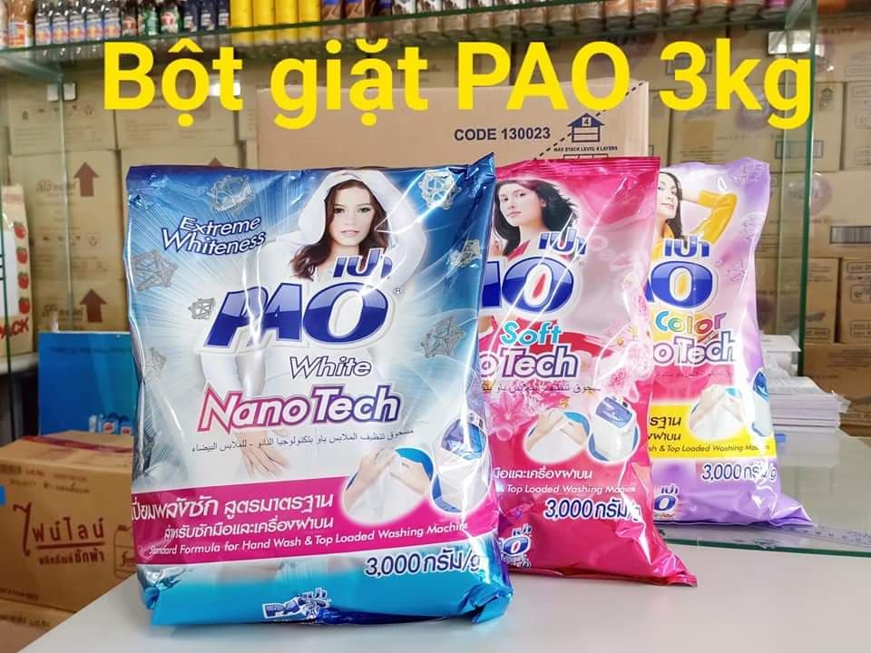 HCMBột Giặt Pao Nano Tech 3kg Thái Lan