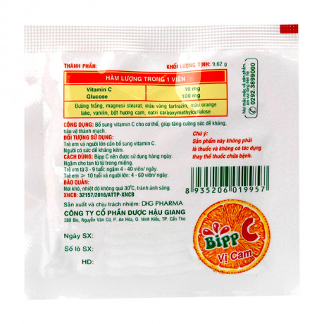 Kẹo C bổ sung vitamin C cho bé